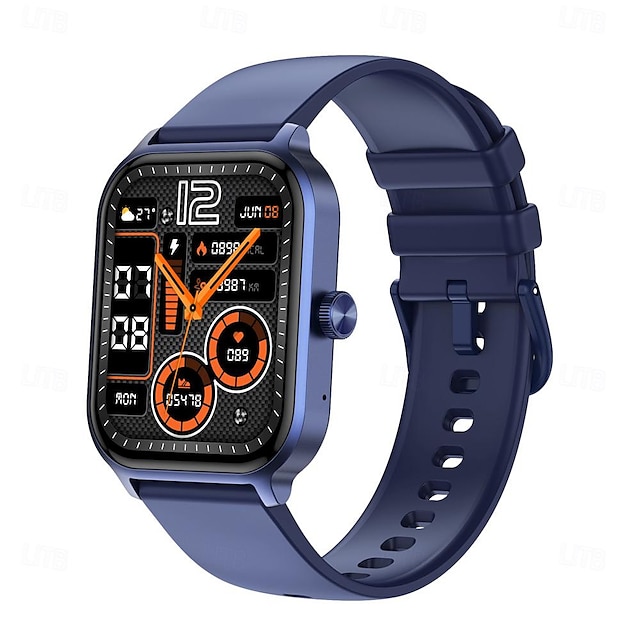  696 P85 Smart Watch 1.93 inch Smart Band Fitness Bracelet Bluetooth Pedometer Call Reminder Sleep Tracker Compatible with Android iOS Women Men Hands-Free Calls Message Reminder IP 67 39mm Watch Case