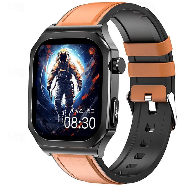  iMosi ET280 Reloj inteligente 2.04 pulgada Smartwatch Reloj elegante Bluetooth ECG + PPG Monitoreo de temperatura Podómetro Compatible con Android iOS Mujer Hombre Llamadas con Manos Libres