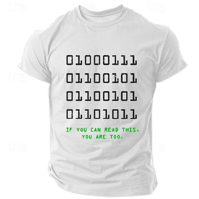  Herre Morsom T skjorte Kortermet T skjorte 3D-utskrift Crew-hals Skjorte Årgang Kul Fest Ferie Svart Hvit Blå Sommer Vår Klær S M L XL XXL XXXL
