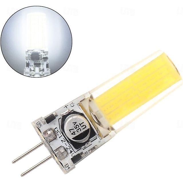  6pcs G4 Bi-pin LED COB 2508 Silicone Light 3W AC12V/DC12-24V Landscape Lighting