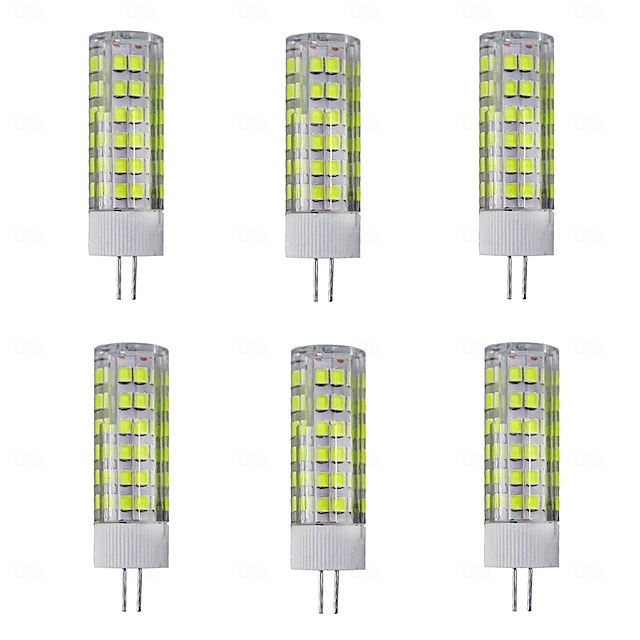  6 pz g4 led luci bi-pin 400 lumen 7 w 75 led perline smd 2835 bianco caldo bianco 220 v