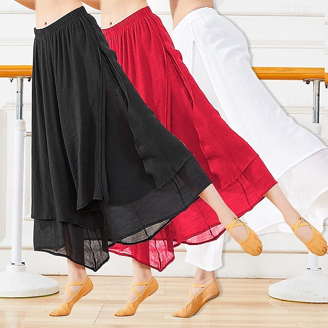  Ballett Hosen Pure Farbe Damen Ausbildung Freizeitskleidung Hoch lyocell