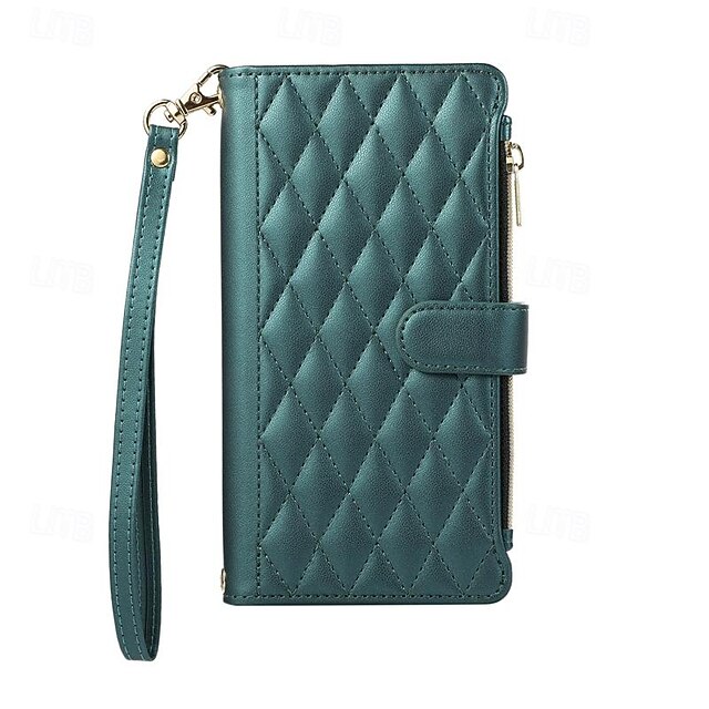  Handy Hülle Handyhüllen Für Samsung Galaxy S25 S24 S23 S23 FE S22 S21 Ultra Plus A55 5G A35 5G A25 A15 Brieftaschenhülle Mit Ständer Magnetisch Reisverschluss Retro TPU PU-Leder