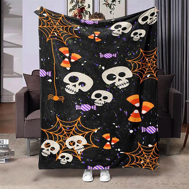  High Definition Digital Print Halloween Design Blanket - 100% Polyester
