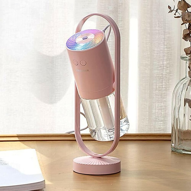  Humidifier USB Home Desktop Rotary Humidifier Colorful Night Light Rotary Humidifier