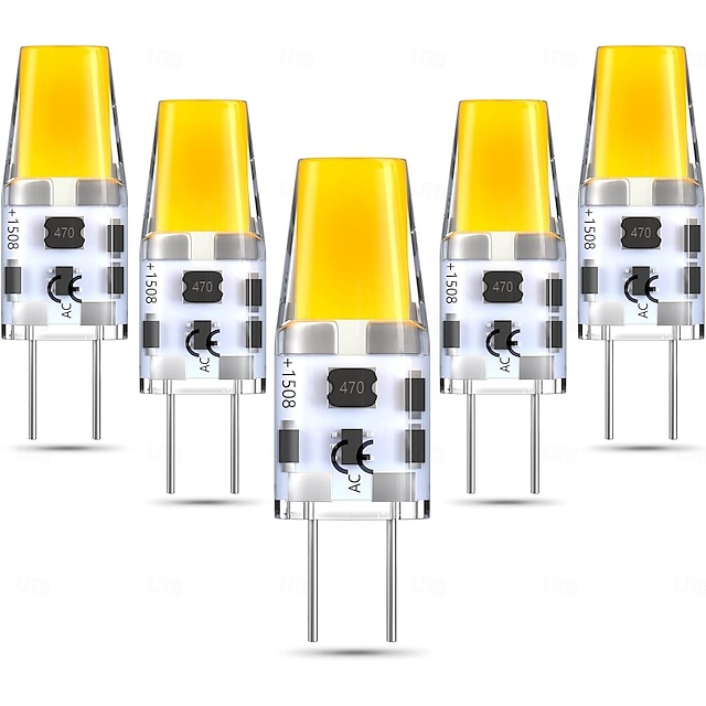  Lâmpada led cob g6.35 bi-pin tipo jc 4w ac/dc 12v para armário sob o teto do armário mesa pingente lustre luzes de acento