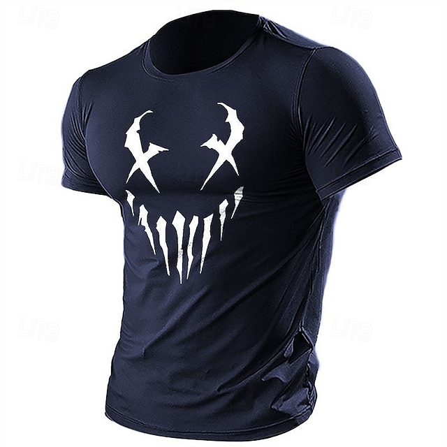  Men's Cartoon Graphic Prints T Shirt Graphic Tee 100% Cotton Short Sleeve Graphic Shirt Black Dark Grey Army Green Comfortable Tee Outdoor Street Fashion Designer Clothing