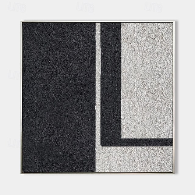  Ölgemälde handgemachtes beiges Wabi Sabi Ölgemälde handgemalte Wandkunst schwarz beige abstraktes Gemälde großes schwarzes minimalistisches Wandkunst beige strukturiertes Leinwandgemälde neutrales
