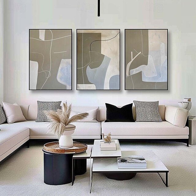  großes abstraktes graues Gemälde handgemachtes abstraktes Ölgemälde handgemalt beige Gemälde handgemachtes Wabi Sabi Kunstwerk Ölgemälde strukturiertes Ölgemälde beige Ölgemälde modernes Dekor