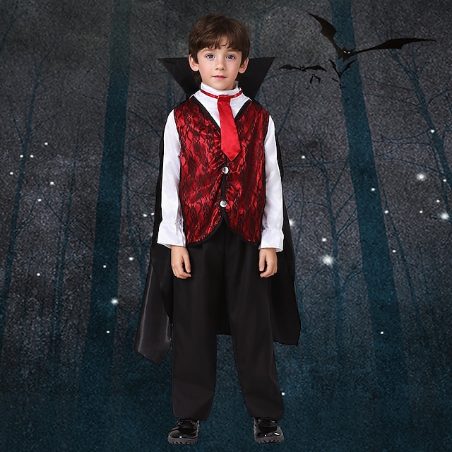  Vampiri Halloween Costum Medieval Pentru copii Băieți Carnaval Mascaradă Costume de Halloween ușoare Îmbrăcați-vă