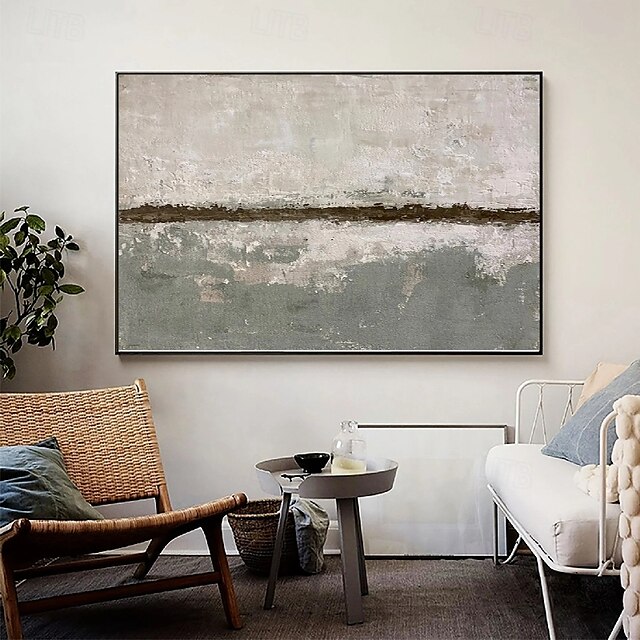  abstraktes Ölgemälde großes handgemaltes beiges Gemälde handgemachtes Wabi-Sabi-Kunstwerk Ölgemälde handgemalt strukturiertes graues Ölgemälde beiges Ölgemälde abstrakte Leinwandkunst moderne