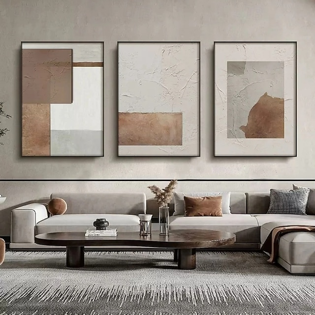  große Größe handgemaltes Ölgemälde handgemachtes beige braunes Gemälde braunes Wabi Sabi Kunstwerk strukturiertes Ölgemälde beige Ölgemälde braun abstraktes Ölgemälde Leinwandkunst moderne Dekorkunst