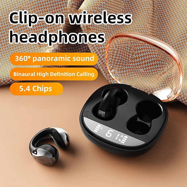  Écouteurs véritablement sans fil K20 TWS avec clip d'oreille Bluetooth 5.3 stéréo de sport à chargement rapide pour Apple Samsung Huawei Xiaomi MI Yoga Fitness Gym Workout téléphone mobile