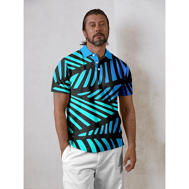  Playful Nautical Men's Polo Top UPF50+