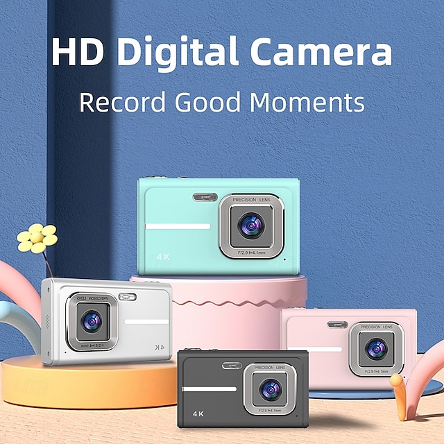  Digital Camera 16x Zoom Compact Digital Camera 1080P Travel Camera for Beginner Photography Point and Shoot Camera