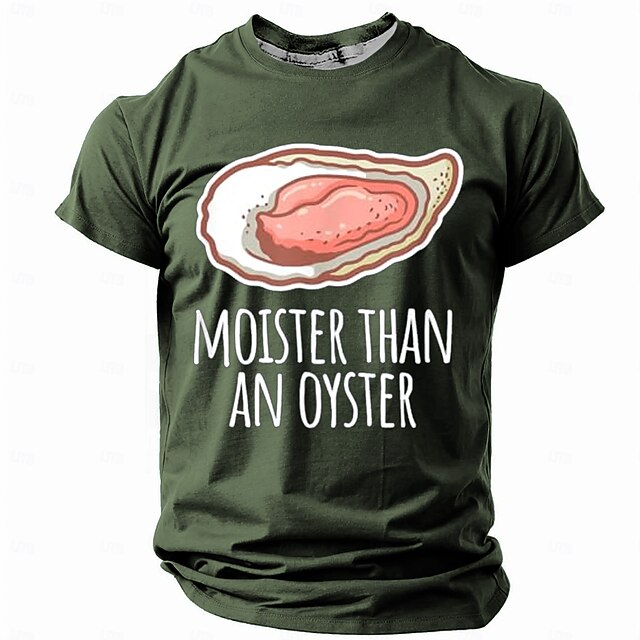 Men's Adult Humor Animal Funny Slang T shirt Short Sleeve T shirt 3D Print Crew Neck Shirt Retro Vintage Casual Street Style Sports Outdoor Holiday Going out Pink Blue Brown Spring & Summer Clothing 7