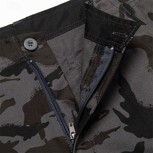 Saashi New Summer Men Cargo Camouflage Shorts Mens Cotton Beach Multi Pocket.