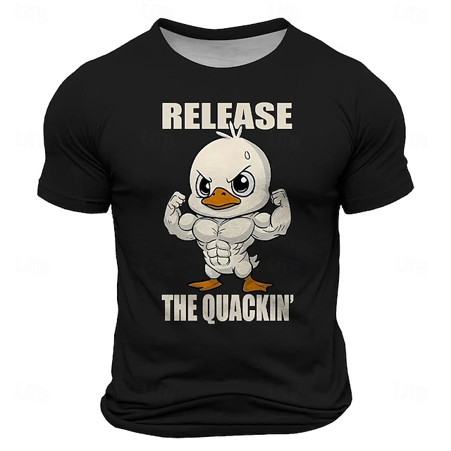 Men's Animal Funny T Shirt Short Sleeve T shirt 3D Print Crew Neck Shirt Cool Daily Animals Party Street Holiday Black Blue Orange Summer Spring Clothing Apparel S M L XL XXL XXXL 7