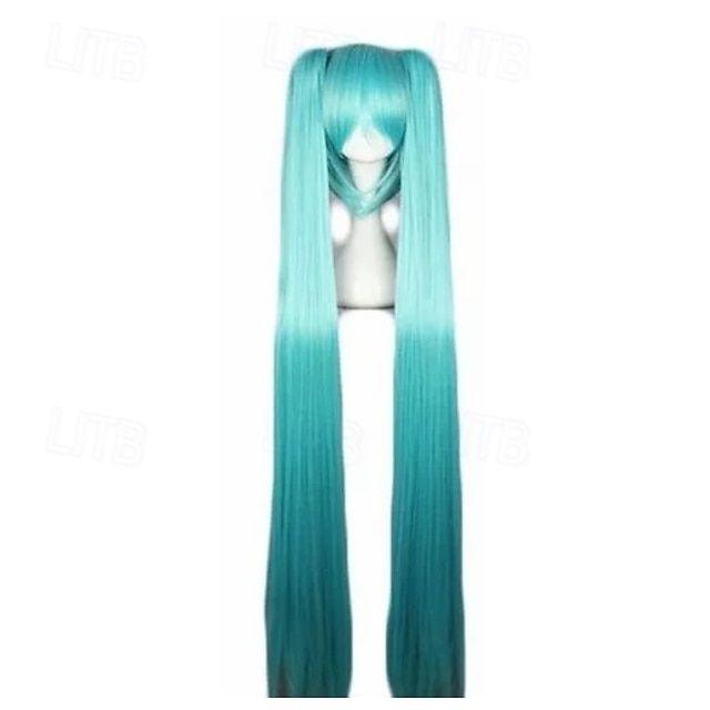  vocaloid cosplay paróka anime tó kék hosszú party haj
