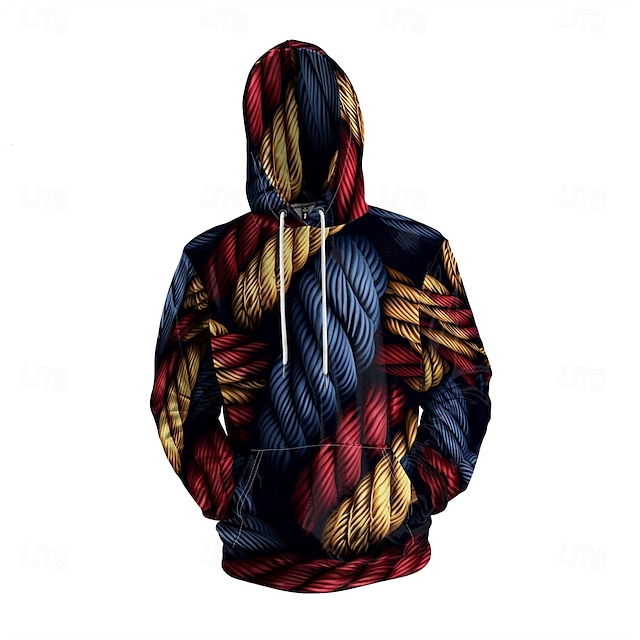  Hombre Graphic Sudadera Sudaderas Sudadera Manga Larga Sudadera con capucha Con Capucha Vacaciones Impresión 3D Vacaciones Deporte Noche Negro Estampado Invierno Primavera & Otoño Diseñador