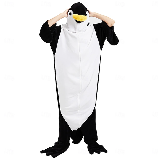 Adults' Animal Onesie Costume Carnival Costume Cartoon Penguin Onesie Pajamas Kigurumi Pajamas Charm Funny Costume For Men and Women Carnival Cartoon 8