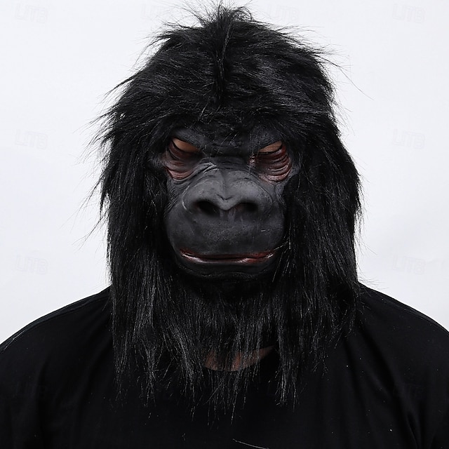 Королевство планеты обезьян King Kong Карнавальная маска Маски Полная голова Взрослые Муж. Жен. Страшный костюм Выступление Для вечеринок Хэллоуин Карнавал Легкий карнавальный костюм