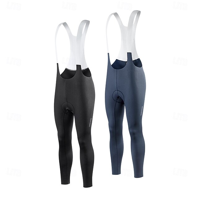 WOSAWE Spring/Summer Men's Bicycle Cycling Bib TrousersOne-piece cropped high elastic sponge saddle back trousers BE1953