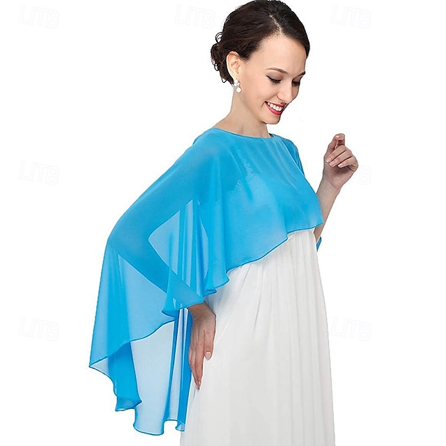  scialli e coprispalle trasparenti per abiti da sera mantelle in chiffon per donna coprispalle morbide per matrimonio