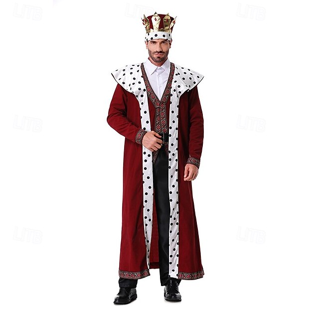 King Cosplay Halloween Masquerade Carnival Costume Cosplay Adults' Men's Carnival Halloween Easy Halloween Costumes Dress Up 6