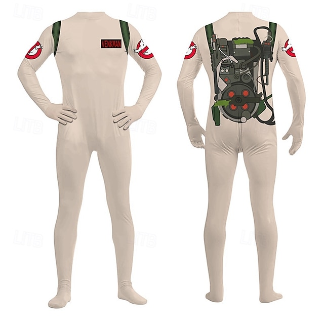  Ghostbusters Cosplay Cosplay Kostüm Outfits Bodysuits Cosplay Film Cosplay for Herren Damen Erwachsene Karneval Maskerade Veranstaltung / Fest Maskerade