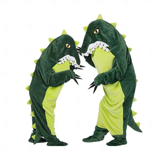 Couples Dinosaur Shark Halloween Group Family Costumes Kid's Adults' Unisex Funny Costume Party Home Wear Halloween Carnival Easy Halloween Costumes 16