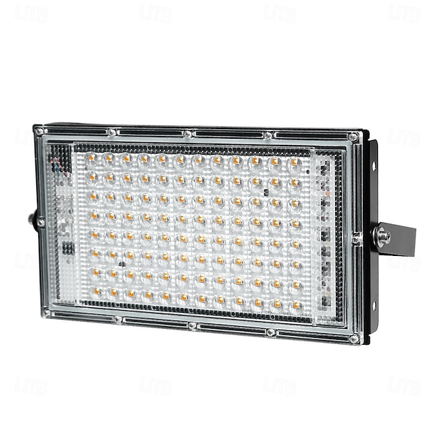  rgb led flood lys vandtæt ip65 ac 220v spotlight udendørs havebelysning led reflektor støbt lys projektører 1/2stk