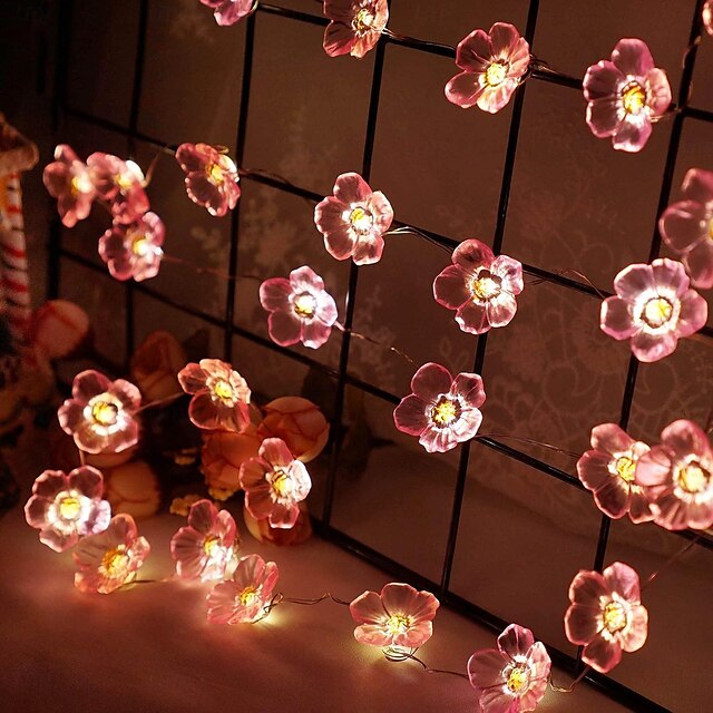 4M 40LED Solar Cherry Blossom Mushroom Hazelnut Copper Wire String ...