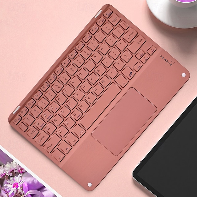  teclado sem fio bt 3.0 59 teclas ultrafino mini teclado bt com touch pad suporte android windows ios sistema para laptop telefone tablet