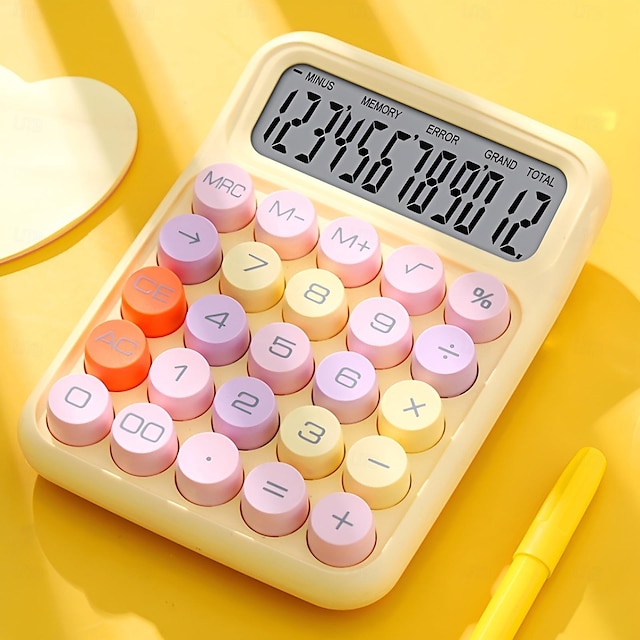  Desktop Calculator Standard Function Desktop Calculator Portable Small Office Scientific Calculators Kids Calculator with Large Display & Buttons for Office School