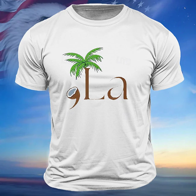 Patriotic T Shirts For Men Camo Camouflage T Shirt Sleeveless T shirt 3D Print V Neck Shirt Tropical Outdoor Vacation Hawaiian White Red Blue Summer Spring Clothing Apparel S M L XL XXL XXXL 5