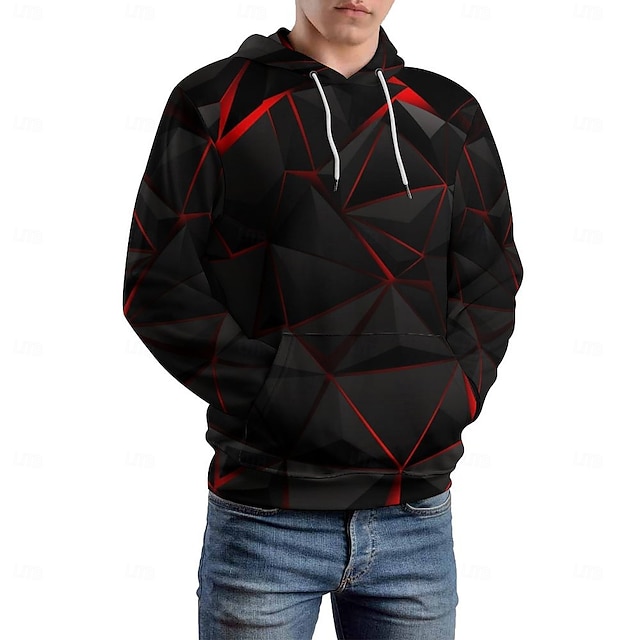  Per uomo Grafico Orrore gotico Felpa con Cappuccio Felpe con cappuccio Felpa Moda Quotidiano Manica Lunga Con Cappuccio Vacanza Abbigliamento casual alla moda Nero Stampa 3D Stampa Pile Inverno
