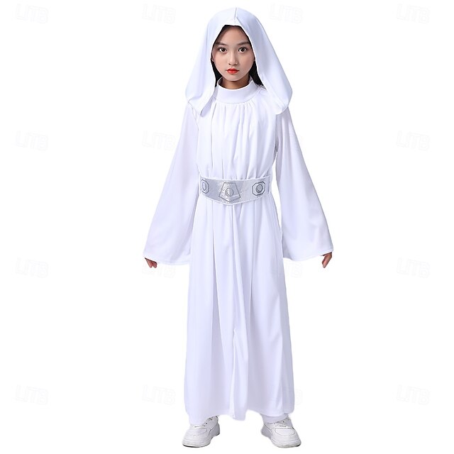 Princess Leia Halloween Cosplay Wigs Costume Carnival Costume Dress Up Kid's Masquerade Party Easy Halloween Costumes Dress Up 7