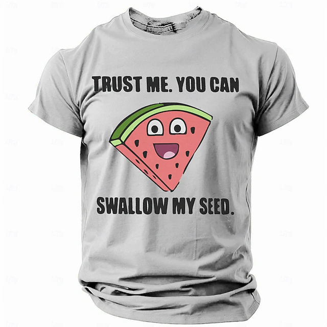 Men's Adult Humor Funny Slang T shirt Short Sleeve T shirt 3D Print Crew Neck Shirt Retro Vintage Casual Street Style Sports Outdoor Holiday Going out Beige Grey Brown Green Spring & Summer Clothing 6