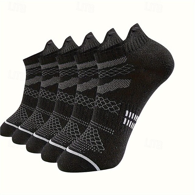  Pánské 5 párů Vícenásobné balení Ponožky Koşu Çorapları Ponožky pro běžné nošení Bílá Žlutá Barva Barevné bloky Sporty a outdoor Denní Dovolená Základní Střední Jaro Podzim Módní Na běžné nošení