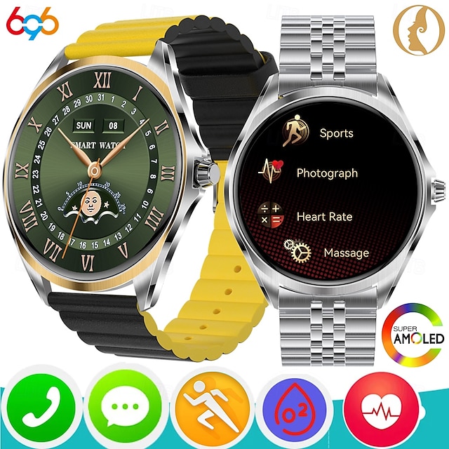  696 TN88 Orologio intelligente 1.43 pollice Intelligente Bracciale Bluetooth Pedometro Avviso di chiamata Monitoraggio del sonno Compatibile con Android iOS Da donna Da uomo Chiamate in vivavoce