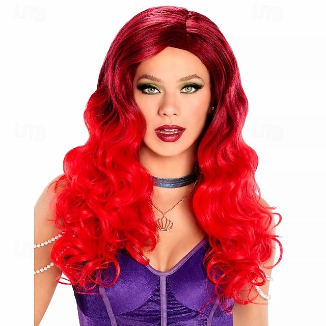  perruque ariel carnaval cosplay fête perruques