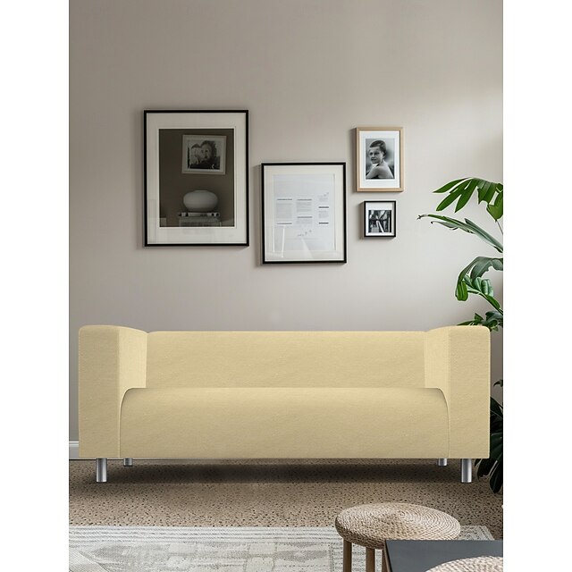 100% Cotton Sofa Cover Burgundy Solid Color Quilted Slipcovers KLIPPcover LITB PRIME cover 40