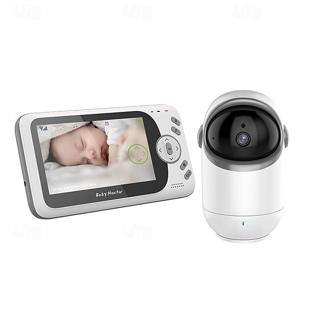  4.3 Inch Video Baby Monitor With Pan Tilt Camera 2.4G Wireless Two Way Audio Night Vision Security Camera Babysitter