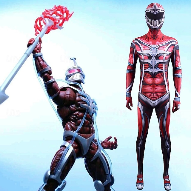 Mighty Morphin Power Rangers Seigneur Zedd Costume de cosplay Combinaison Cosplay Cosplay de Film for Homme Garçons Fille Enfant Adulte Carnaval Mascarade Événement / Fête Mascarade