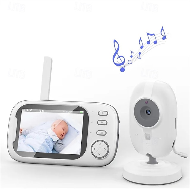  בייבי מוניטור 1 mp פיקסלים אפקטיביים מצלמת אינפרא-אדום 330 ° זווית צפייה 5 m טווח ראיית הלילה