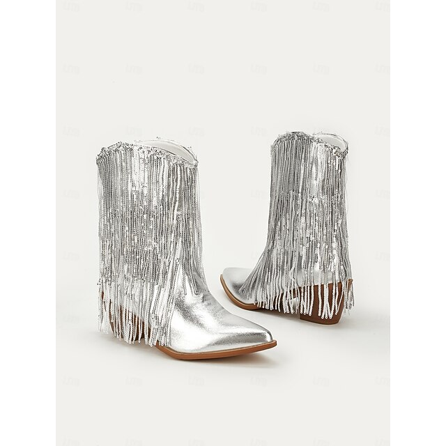 bottines métallisées femme