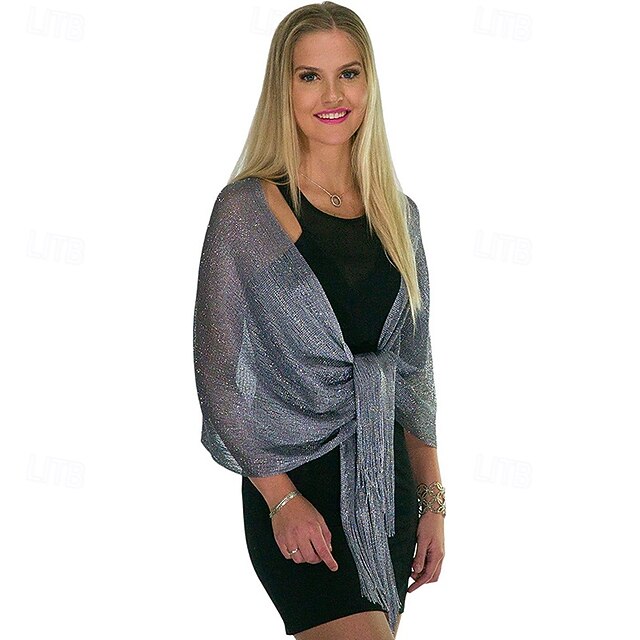 Elegant White Chiffon Shawl For Women – 170x70cm For Weddings, Evening Dresses & Formal Events