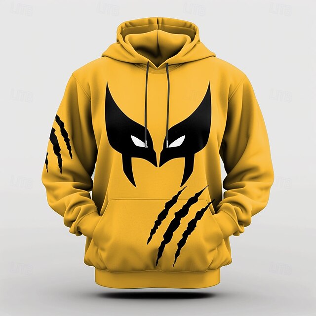Men's Graphic Grimace Hoodie Hoodies Sweatshirt Cool Long Sleeve Hooded Yellow Fall Winter Designer4