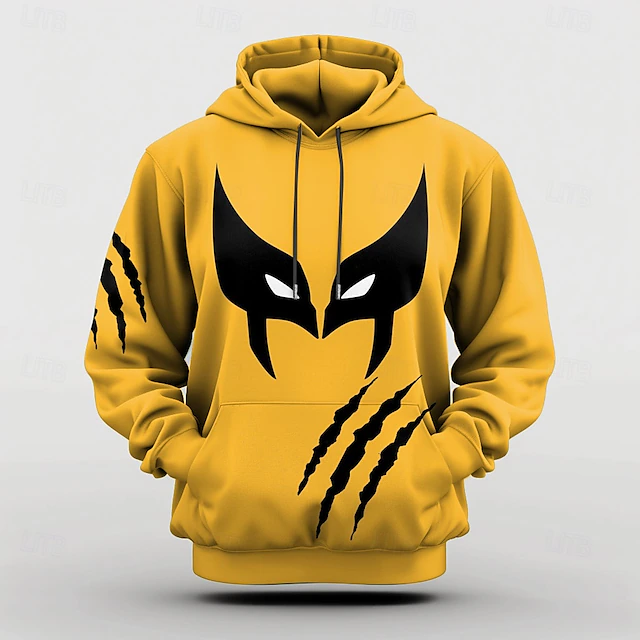 Men's Graphic Grimace Hoodie Hoodies Sweatshirt Cool Long Sleeve Hooded Yellow Fall Winter Designer4
